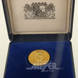 Goldmedaille zum 70. Geburtstag von Franz Josef Strauss