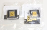 9 Goldmünzbarren Republik Tschad 3000 Francs zu je 1/1000 oz