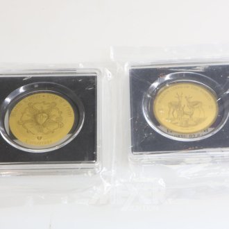 5 Goldmünzbarren Republik Tschad u. Tokelau zu je 1/500 oz sowie 1x zu 1/200 oz