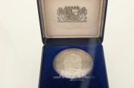 Feinsilbermedaille zum 70. Geburtstag von Franz Josef Strauss