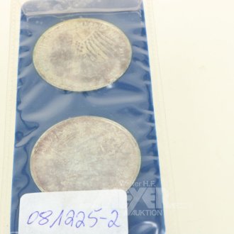 2 Silbermünzen BRD 10 DM XX. Olympiade 1972