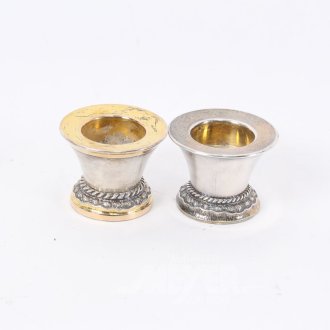 Kerzenleucher Paar,  Silber