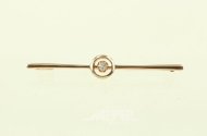 Stabnadel mit 1 kl. Brillant von ca. 0,10ct
