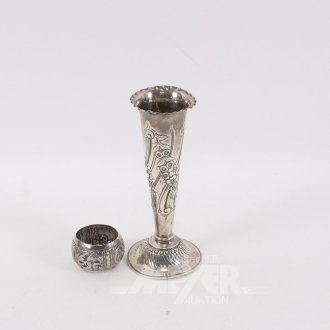 Vase u. 1 Serviettenring