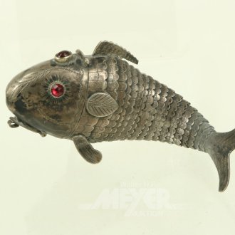 Antike Gelenk-Riechdose 'Fisch'