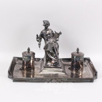 Schreibtischgarnitur im Art Nouveau-Stil