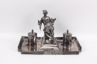 Schreibtischgarnitur im Art Nouveau-Stil