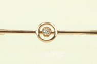 Stabnadel mit 1 kl. Brillant von ca. 0,10ct