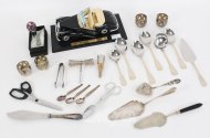 Posten div. Besteckteile u.a. Silber