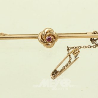 Anstecknadel u. 1 Fußkettchen