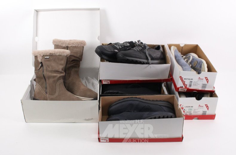 6 Paar div. Damenschuhe, Gr. 41
