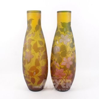 Paar Glasvasen, Replik im Jugendstil