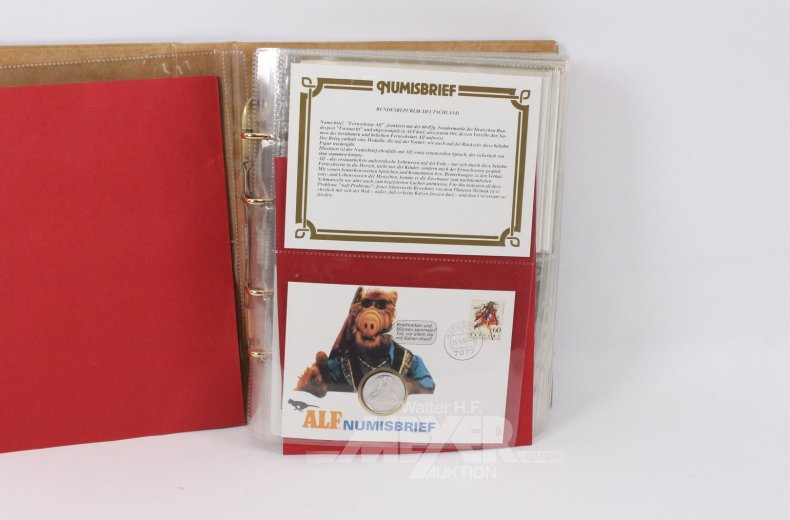 Album mit Numisbriefen