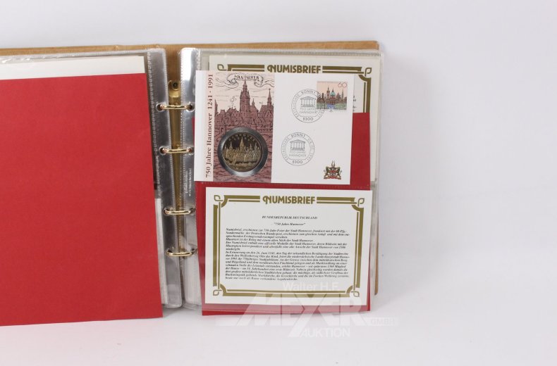 Album mit Numisbriefen