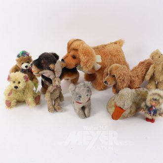 Posten div. Stofftiere