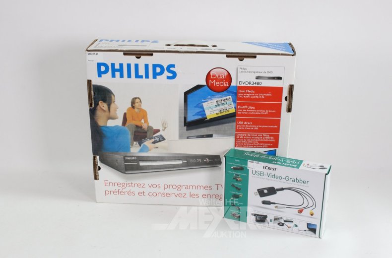 DVD Player/Recorder sowie 1 USB Video-Grabber