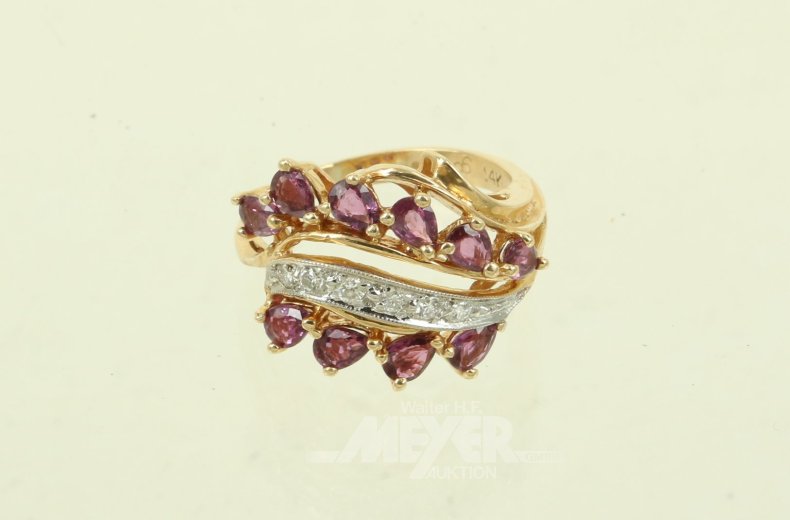 Damenring im Stil des Fabergé Feuervogel-Rings