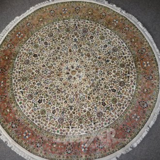 runder Orientteppich, Indien