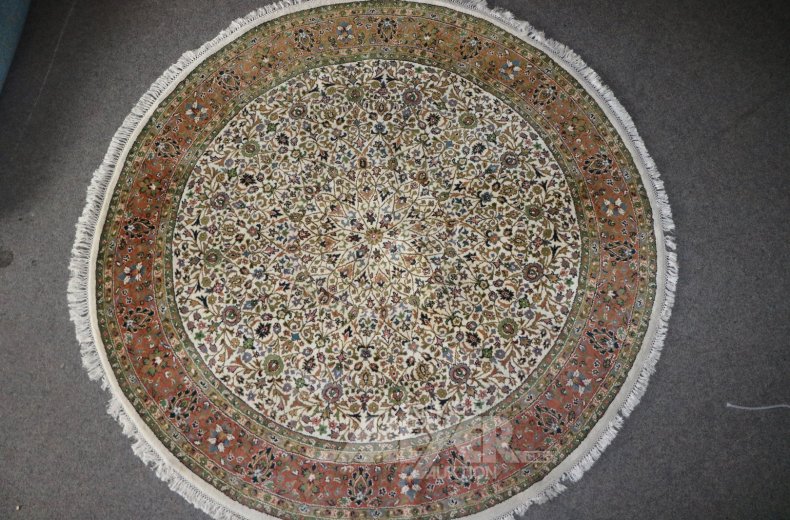 runder Orientteppich, Indien