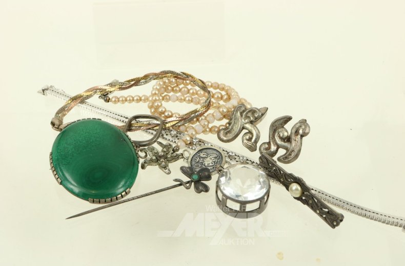 Konvolut Silberschmuck, überw. 835er Silber
