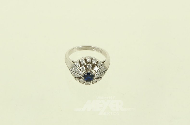 Ring mit Saphir ca. 0,70ct