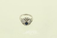 Ring mit Saphir ca. 0,70ct