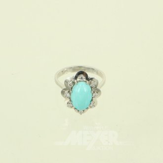 Ring mit Türkis-Cabochon