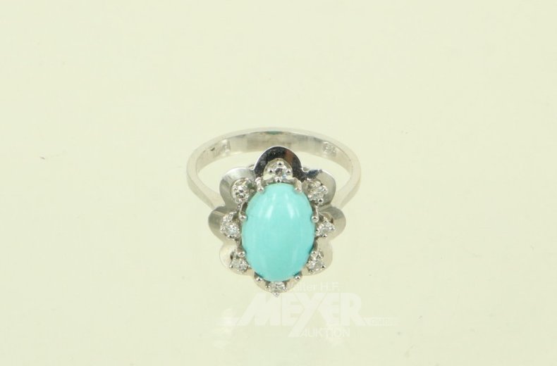 Ring mit Türkis-Cabochon