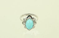 Ring mit Türkis-Cabochon