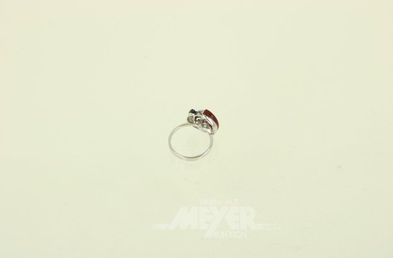 Ring mit Achat u. Onyx