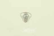 Ring mit 10 kl. Diamanten von ges. ca. 0,19ct