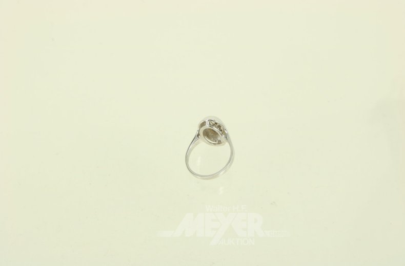 Ring mit 10 kl. Diamanten von ges. ca. 0,19ct