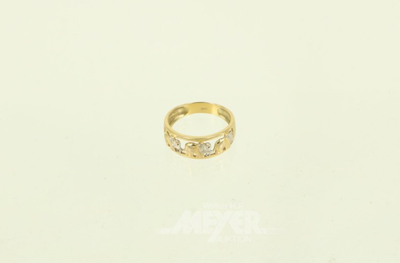 Ring mit Elefanten-Motiv