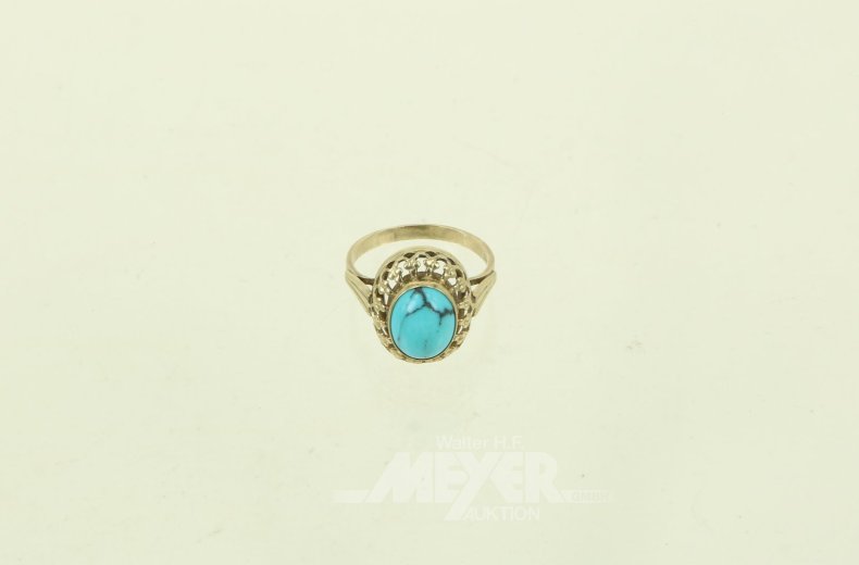 Ring mit Türkis-Cabochon