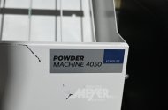 Puder-/Pulvermaschine auf Arbeitstisch