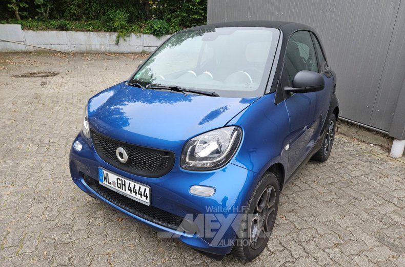 Smart fortwo coupé twinamic, blau