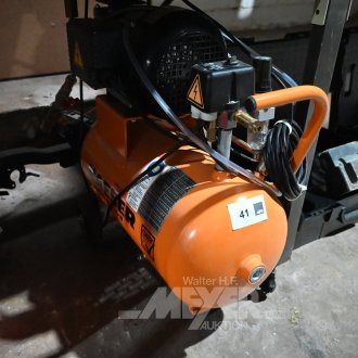 kl. Werkstattkolbenkompressor, orange