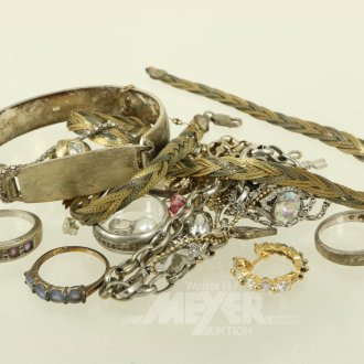 Konvolut Silberschmuck, überw. 925er Silber