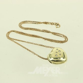 Venezianerkette mit Anhängerclip "Herz"