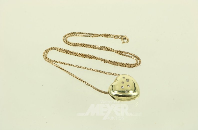Venezianerkette mit Anhängerclip "Herz"