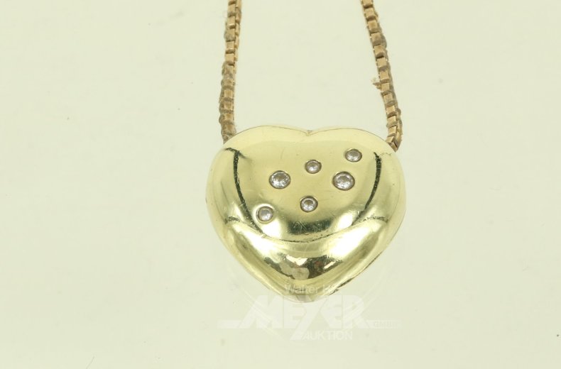 Venezianerkette mit Anhängerclip "Herz"