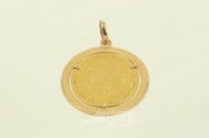 Kettenanhänger mit Goldmünze