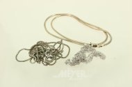 5 Ketten in Silber