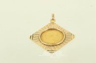 Anhänger mit einer Goldmünze "20 Mark Deutsches Reich 1887"