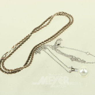 2 Kétten in 925er Silber