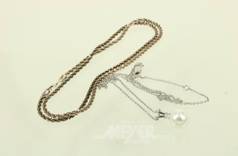 2 Kétten in 925er Silber
