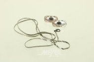 Paar Ohrclips in 925er Silber