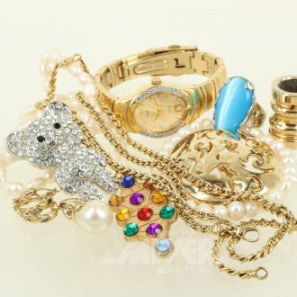 Konvolut Mode- u. Silberschmuck