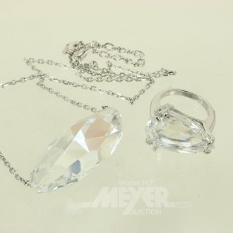 2 Teile Swarovski Modeschmuck