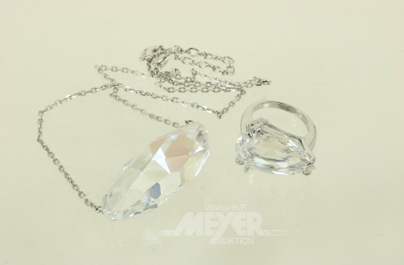2 Teile Swarovski Modeschmuck